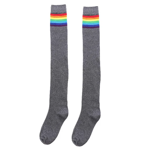 Title 2, New Womens Rainbow Stripe Stockings Brighten u...