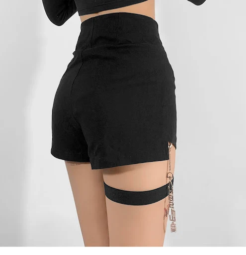 Title 9, Shorts negros de cintura alta para mujer, diseñ...