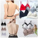 Women's Triangular Soft Seamless Underwear Low Back Transparent Bras, offering ultimate comfort and a smooth fit. — photo 1