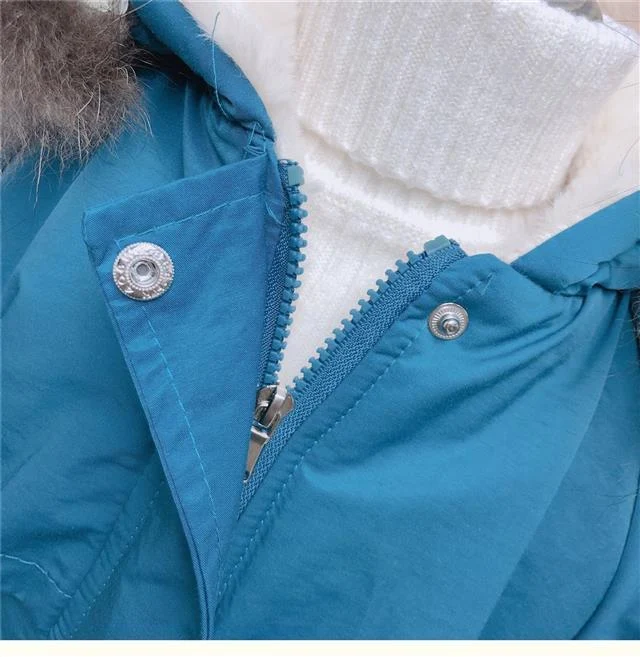 Casaco de algodão para menina de comprimento médio com lã. Conforto e estilo para sua filha. Ideal para climas amenos, perfeito para o dia a dia e eventos. — foto 4
