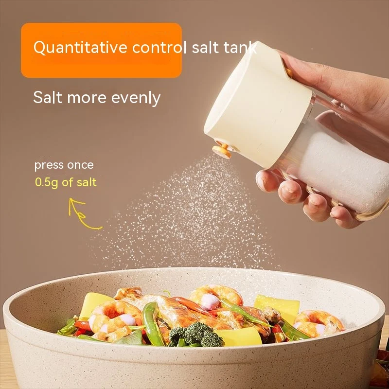 Title 4, Quantitative Salt Jar Glass Seasoning Bottle. P...