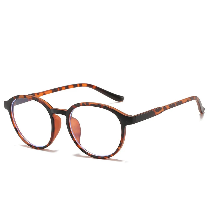 Fashionable Round Frame Flat Light Mirror Without Makeup, Retro Optical Glasses Myopia Frame. Enhance your style and vis — photo 3