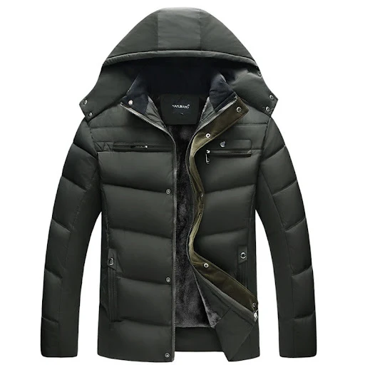 Title 5, Fashion simple plus velvet thick down jacket fo...