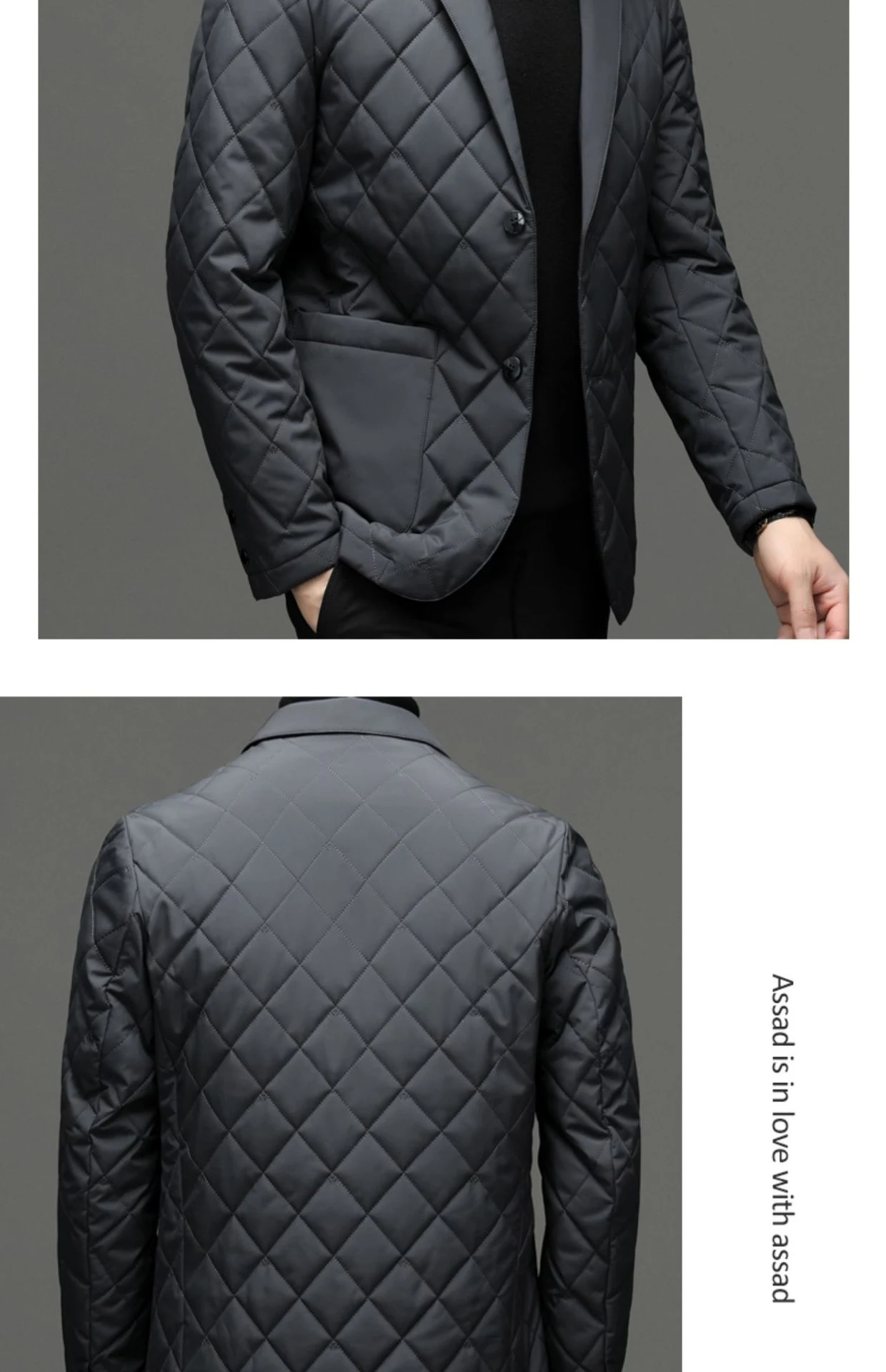 Title 16, Mens Winter Clothing Down Jacket Lapel Thick W...