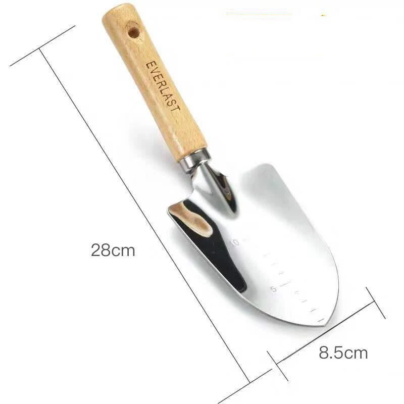 Title 3, Garden Tools 3 Pieces Set Rake Spade Shovel per...