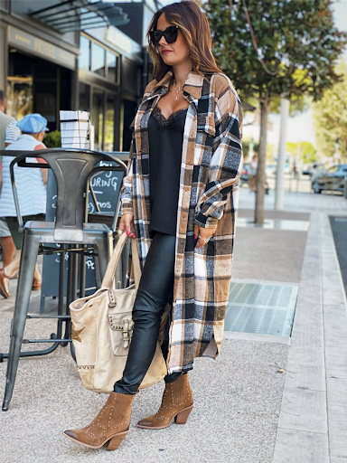Title 17, Long trench coat side slit lapel slim fit