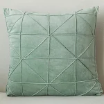 Capa de almofada de veludo de cor sólida, macia e elegante, perfeita para decorar sofás ou camas com conforto e estilo. — foto 23