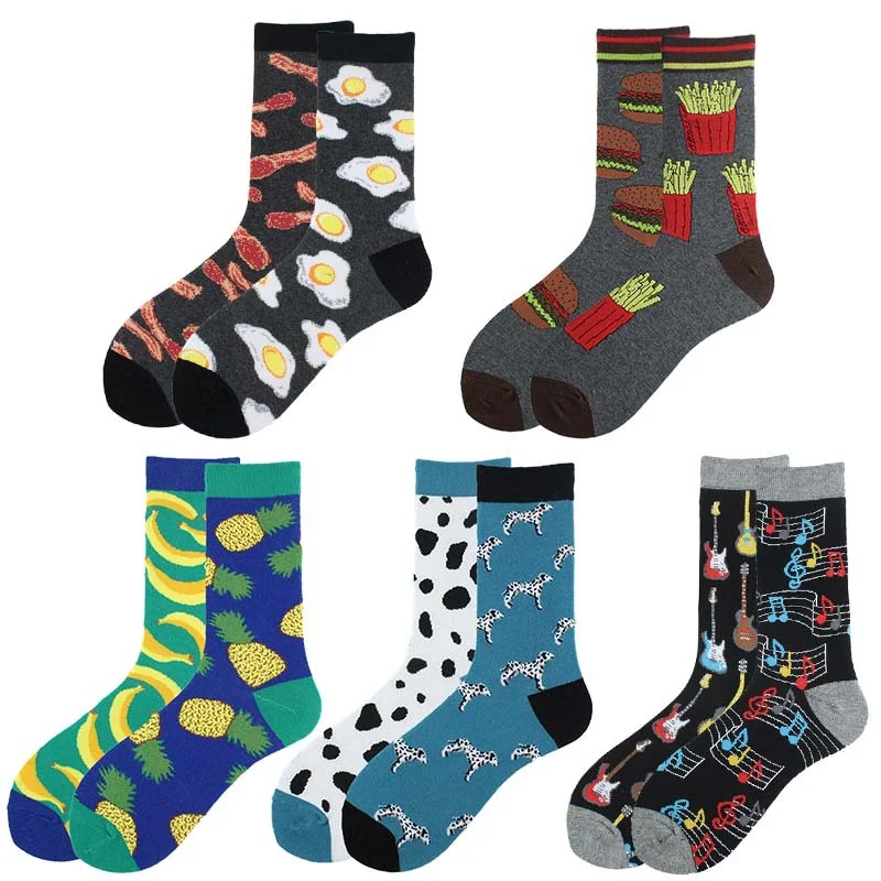 Title 4, Personality Middle-long Stockings Contrast Colo...
