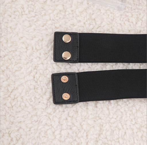 Title 3, Elastic Waistband Decorative Fashion Dress Narr...