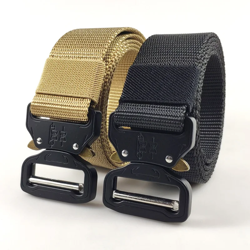 Cobra Buckle Outdoor Tactics Belt Men's Nylon Sports Quick Release Training Canvas Belt — photo 14