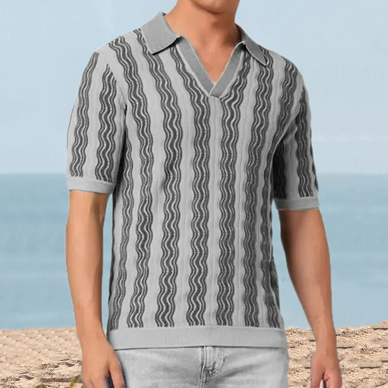 Title 5, Herren Strickware Frühling Sommer Leichte atmun...