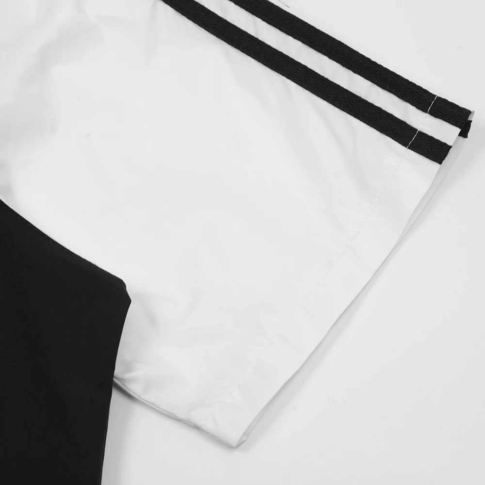 Men's Patchwork Contrast Color Raglan Short-sleeved Shirt. Stylish and comfortable top for casual wear. Perfect for ever — photo 15