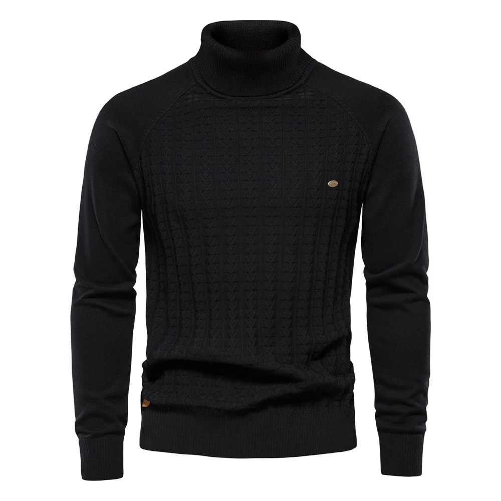 Title 2, Solid Color Mens Knitwear Business Casual Swea...