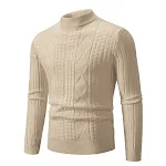 Men's Sweater Woven Casual Pullover Bottoming Shirt Comfortable Warm Versatile Everyday Wear Perfect for Fall and Winter — photo 6