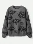 Cool Contrast Color Top All-matching Knitted Sweater – a versatile knit that pairs with everything, perfect for a stylis — photo 7