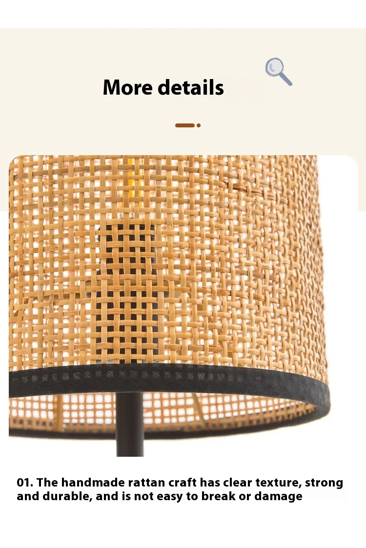 Title 2, Rattan Japanese-style Simple Silent Bedroom Wal...
