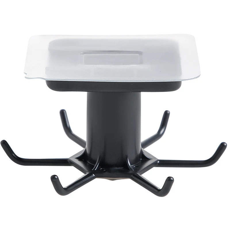 Suporte de armazenamento rotativo criativo para cozinha sem furos. Organize sua cozinha de forma prática, otimizando espaço e facilitando o acesso. — foto 2