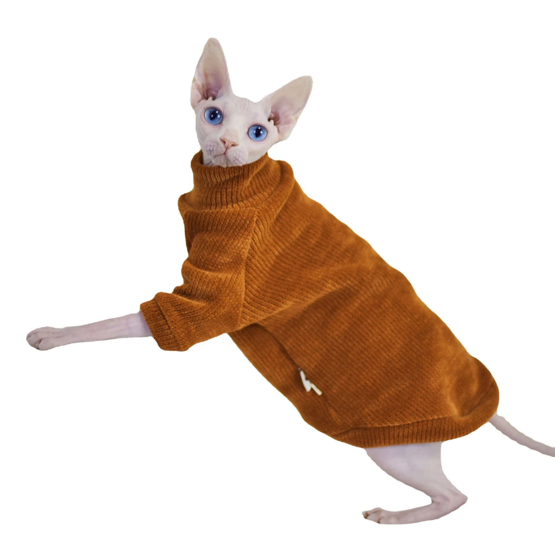 Chenille Hairless Cat Clothes Thickened in Winter Warm & Cozy Apparel for Naked Breeds Cold Protection & Comfort Winter — photo 3