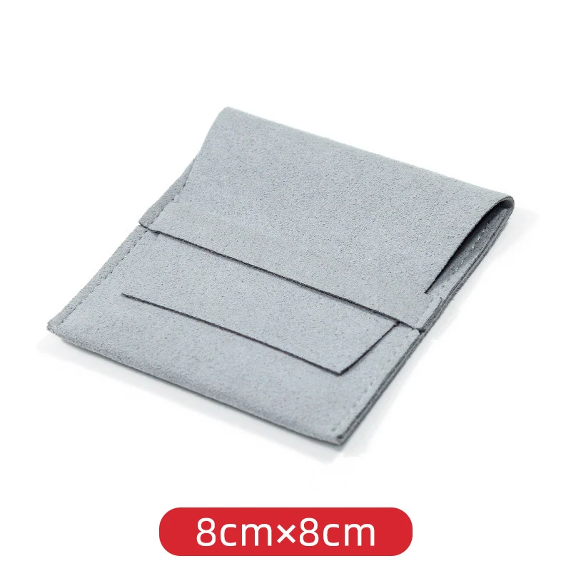 Microfiber velvet jewelry bag with concealed buckle. Perfect for rings and earrings. Elegant, protective, and secure sto — photo 1