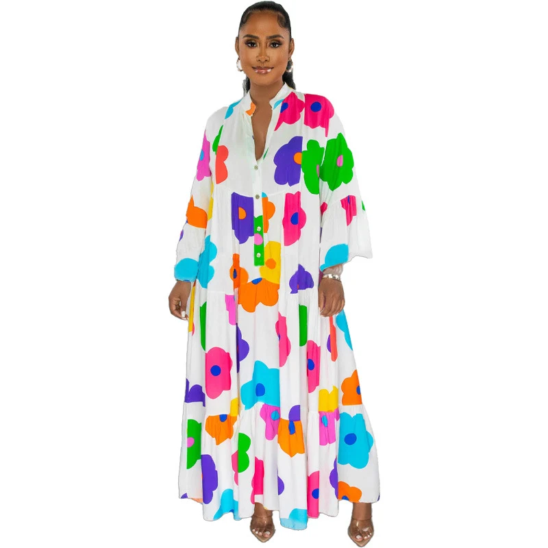 Title 20, Nieuwe damesmode jurk met print, losse pasvorm,...