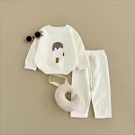 Tweedelige Pak voor Jongens en Meisjes Lange Mouw Broekpak Sportkleding Herfst en Winter Comfortabel en Warm voor Kinderen. — foto 18