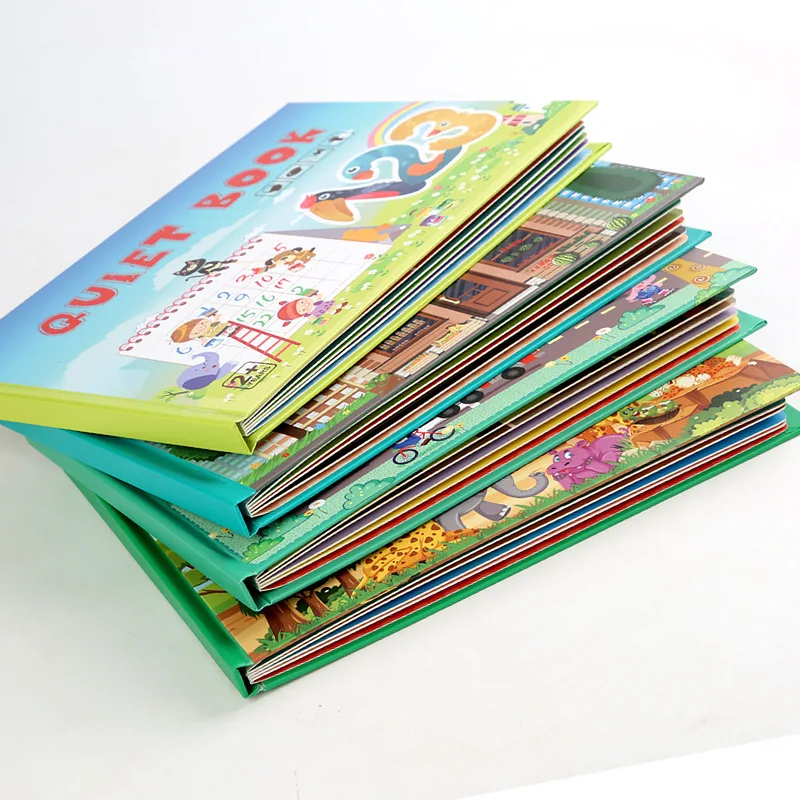 Title 3, Libro Silenzioso per Bambini con Adesivi, Busy ...