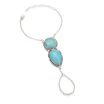 Pulseira de tassel turquesa, um acessório charmoso e vibrante. Adicione um toque de cor e estilo boêmio ao seu visual, perfeita para diversas ocasiões. — foto 1
