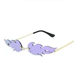 Gold frame purple mercury
