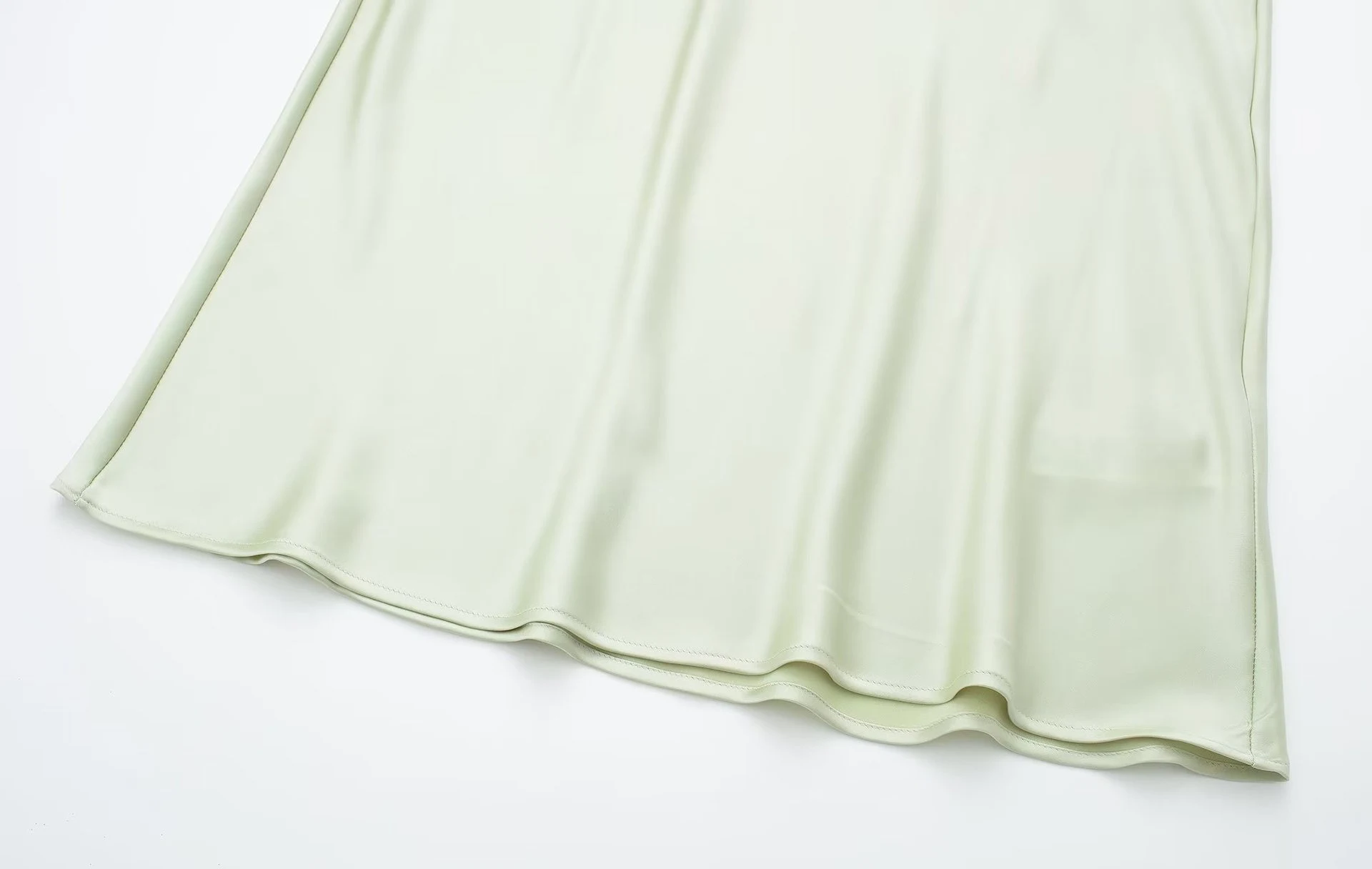 Title 7, Womens Clothing Urban Casual Silk Satin Textur...