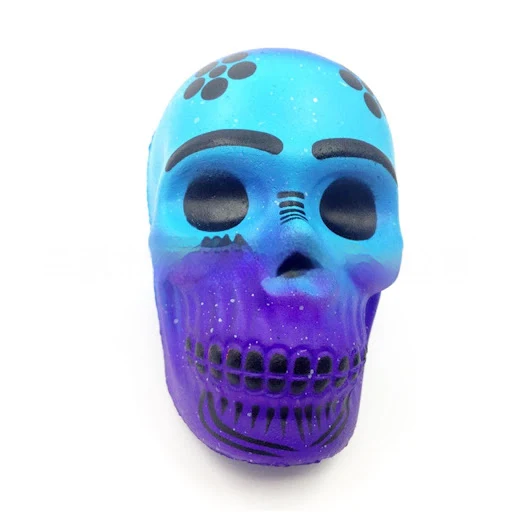 Title 4, Brinquedo de apertar de caveira de Halloween co...