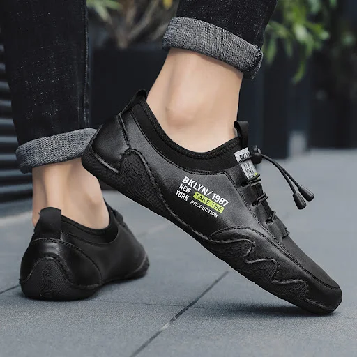 Title 2, Nuove Scarpe Casual Uomo in Pelle Sportive Tren...