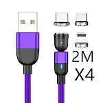 4PCS 2m 3in1 Purple