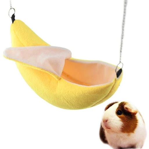 Banana Shape Nest Plush Cotton Hamster Warm House Hammock Rat Mouse Living House Hanging Tree Beds Hamster Accessories 2 — photo 5