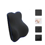 Almofada lombar para carro com espuma de memória, suporte ergonômico para as costas, conforto e alívio para viagens. — foto 4