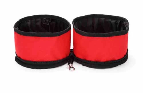Title 1, Portable Oxford cloth folding double bowl for p...