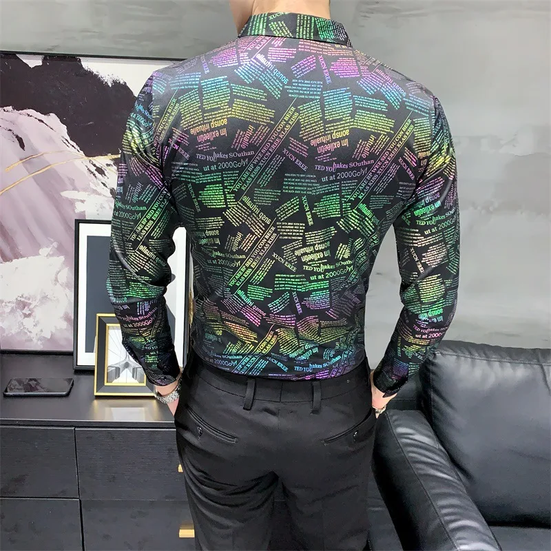 Nuova camicia a maniche lunghe da uomo Comfort e stile superiori Tessuto traspirante e morbido Design moderno e versatile Perfetta per ogni occasione Vestibilità impeccabile — foto 3