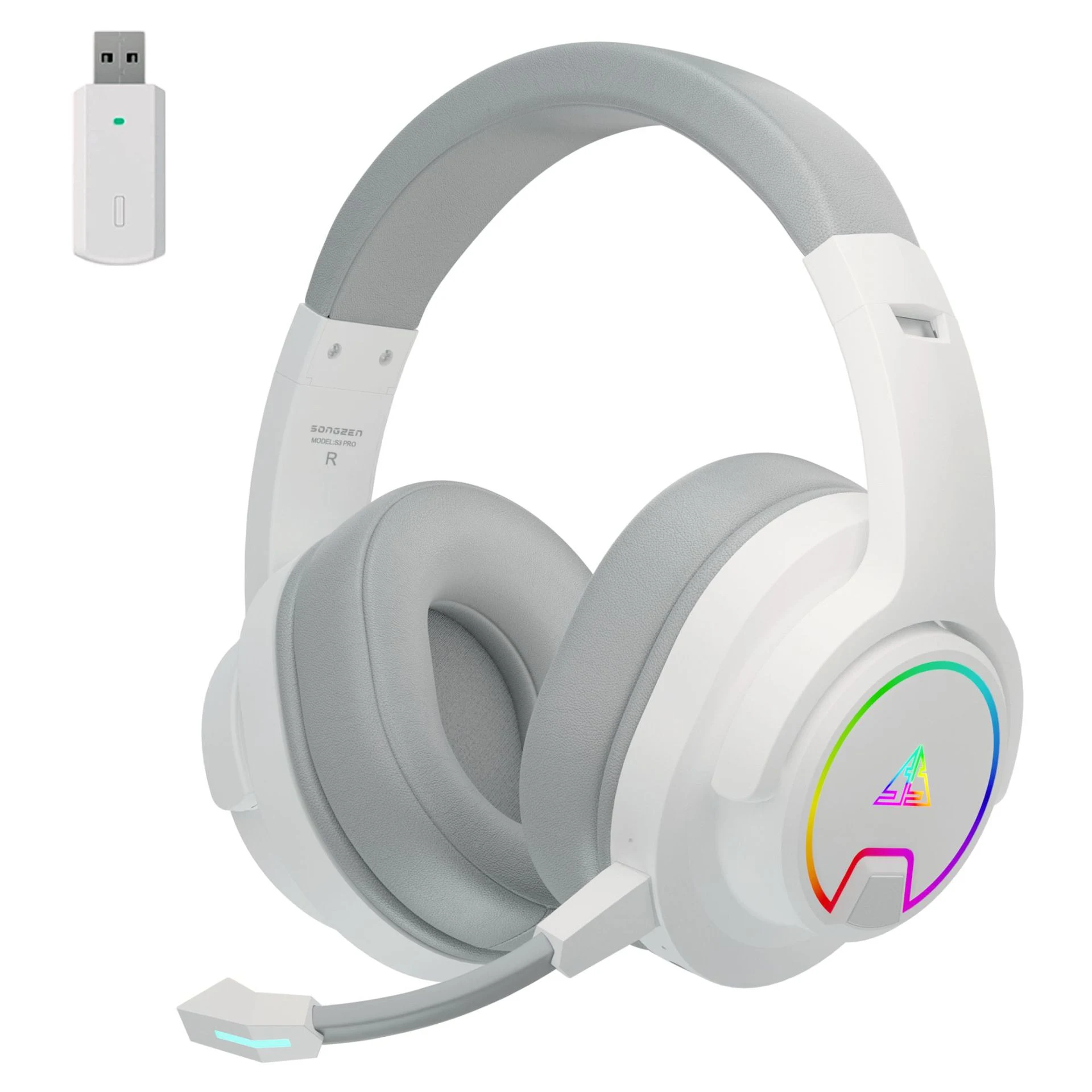 Cuffie da gaming luminose a bassa latenza per e-sports. Vivi un audio coinvolgente e comunica chiaramente per dominare il gioco. — foto 5
