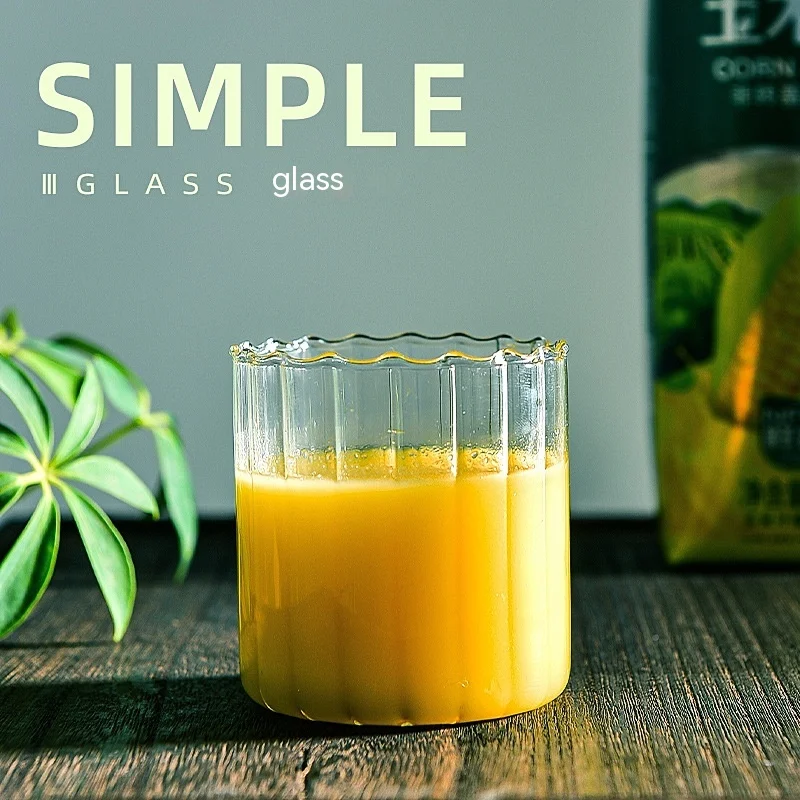 Cold and cold-resistant vertical grain glass cup for chilled drinks. Enjoy your favorite beverages colder for longer wit — photo 5