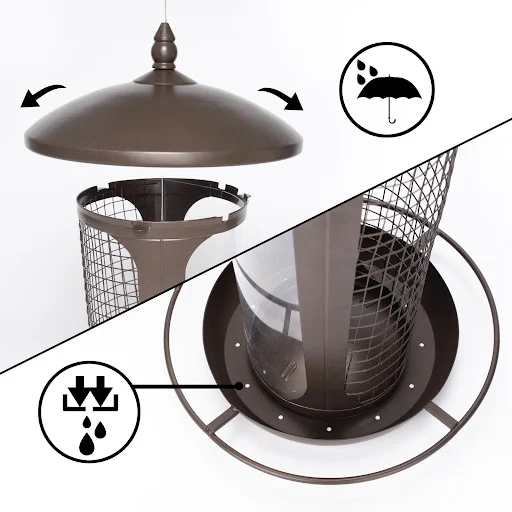 Title 6, Outdoor Garden 2-in-1 Hanging Automatic Feeder ...