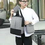 Herren Casual Rucksack Dreiteiliges Set Vielseitig für Alltag, Arbeit und Freizeit. Bequem, Praktisch und Stilvoll. Ideal für Unterwegs. — foto 1