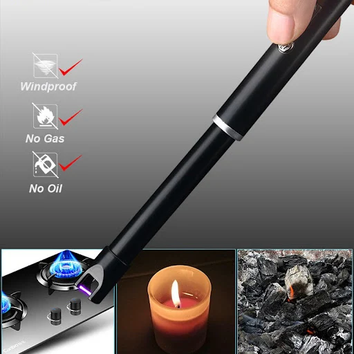 Title 2, Safety BBQ LED USB Electric Rechargeable Long C...