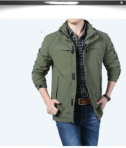 Title 3, Winter Plus Velvet Thick Loose Mens Multi-Pock...