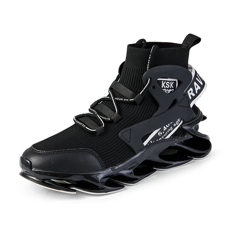 Sneakers montantes décontractées pour hommes, alliant style et confort pour un look casual et tendance. Idéales au quotidien. Achetez-les! — photo 1