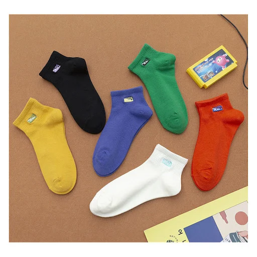 Title 7, Womens Candy Color Boat Socks for discreet wea...