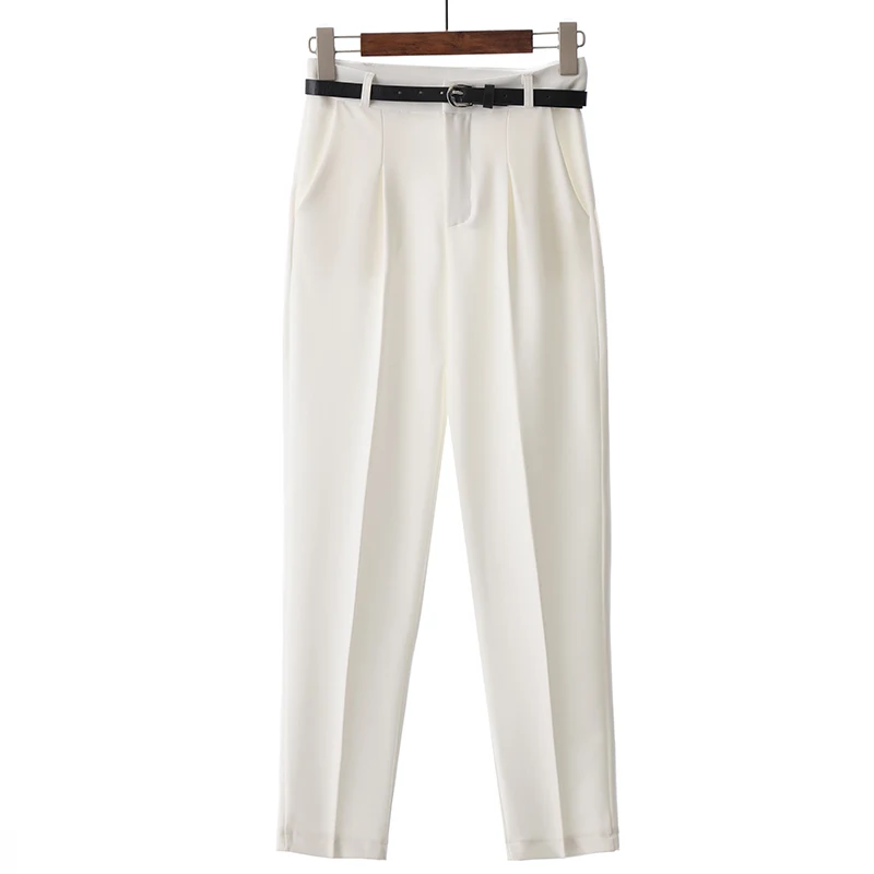 Fashionable high-waisted pants suit, wild and simple, perfect for a stylish and comfortable look for women, ideal for an — photo 4