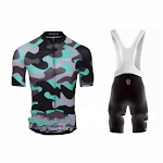 Ensemble Maillot Cyclisme Homme Manches Courtes Cuissard à Bretelles Respirant Séchage Rapide Confortable pour Entraînement Été — photo 16