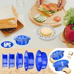 DIY Convenient Sandwich Cutter Decruster Breakfast Bread Toast Making Mold Make perfect crustless sandwiches quickly and — photo 4