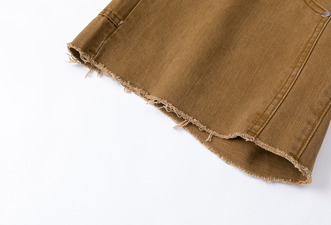 Title 12, High Street Distressed Washed Rivet Trim Frayed...