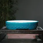 Gracked Glaze Peacock Blue