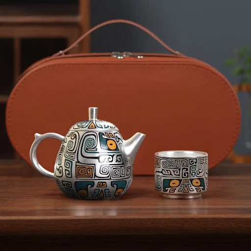 Title 5, Fashion Personality Portable Travel Tea Set Sui...